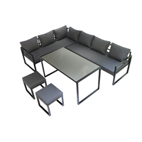 antique beige Modern 3 Seater Outdoor Sofa